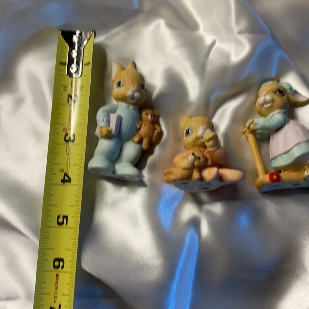 Home Interiors Vintage Bunny Trio 1466 Cute Nursery Poses